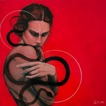 Load image into Gallery viewer, SWALLOW ME WHOLE - Acrylic Portrait Painting - Fine Art Print (Reproduction)