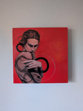 Load image into Gallery viewer, SWALLOW ME WHOLE - Acrylic Portrait Art - Original Painting on Wood