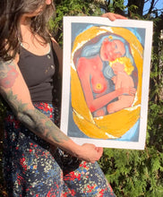 Load image into Gallery viewer, COLLECTIBLE Embellished Prints - “Motherhood” - Unique Surreal Portrait Prints
