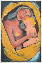 Load image into Gallery viewer, Motherhood - Original Mixed Media Canvas Artwork - Portrait Art