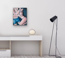 Load image into Gallery viewer, RECENTERED - Acrylic Portrait - Original Canvas Painting