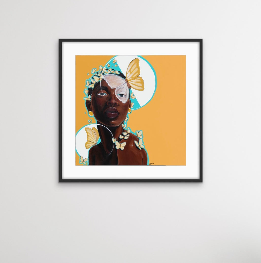 Acrylic Portrait - “More Than My Struggles” - Fine Art Prints