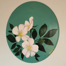 Load image into Gallery viewer, &quot;Delicate&quot; - Upcycled Vinyl Record Artwork - Original Acrylic Painting
