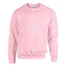 Load image into Gallery viewer, Custom Screenprinted Crew Neck Sweater - BOTTLED UP Design
