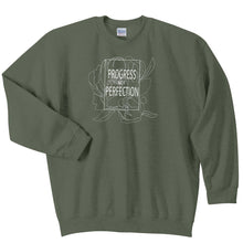 Load image into Gallery viewer, Custom Screenprinted Crew Neck Sweater - PEONY BLOOMS Design
