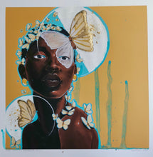 Load image into Gallery viewer, COLLECTIBLE Embellished Prints - “More Than My Struggles” - Unique Surreal Portrait Prints
