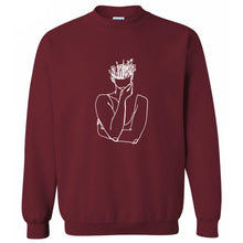 Load image into Gallery viewer, Custom Screenprinted Crew Neck Sweater - GARDEN Design
