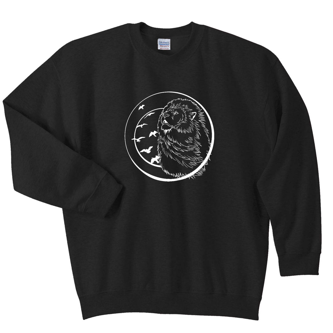 Custom Screenprinted Crew Neck Sweater - THE KING Design